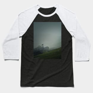 foggy mountains wanderer Baseball T-Shirt